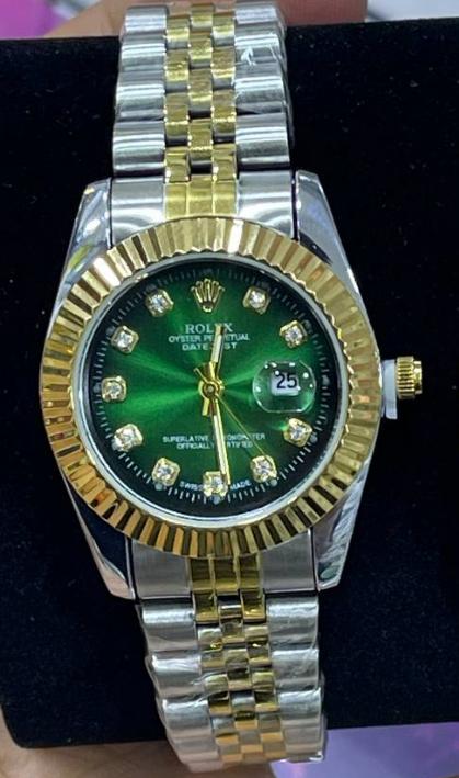 ROLEX DATEJUST FEMMES SEMI-GOLD BOITE SIMPLE