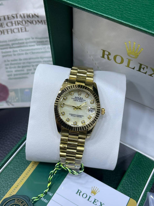 ROLEX DATEJUST FEMMES GOLD BOITE SUMPLE